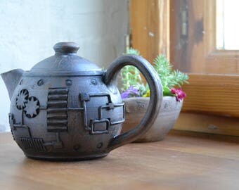 Ceramic tea pot, Stoneware Teapot, Ceramic Tea Maker, Pottery Kettle