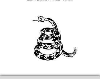 Download Don't Tread On Me Snake Vinyl Sticker