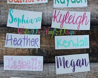ON SALE Personalized Name Decal - Custom Name Decal - Any Word Decal - Custom Decal - School Decal - Name Decal - Word Decal - Vinyl Decal -