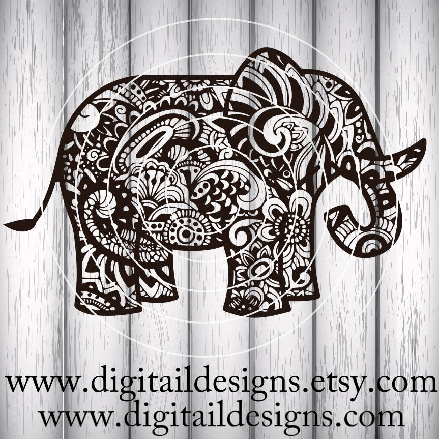 Free Free 227 Elephant Zentangle Svg SVG PNG EPS DXF File