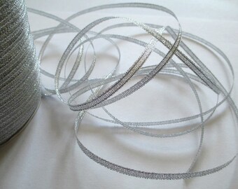 5 m organza Ribbon Silver 3mm