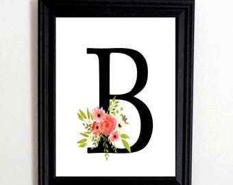 Monogram Wall Art initials wall art | etsy Monogram Wall Art initials wall art | etsy