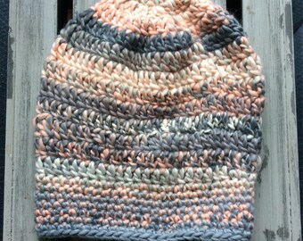 Slouchy Knitted Hat Chunky