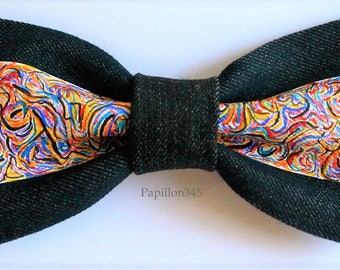 bow tie jeans ,accessories for men fashion,black and white bow, elegant,baby, husband, gifts for him, marriage, newlyweds witnesses, linen