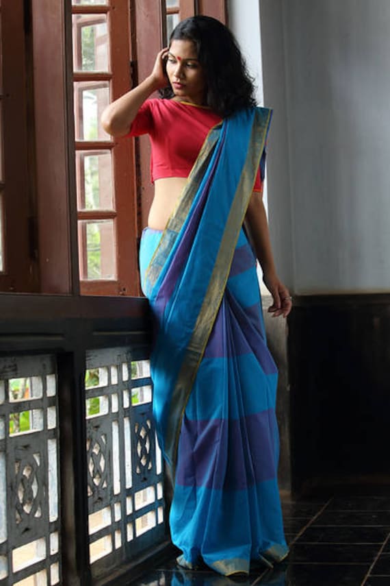 hourglass figure in saree