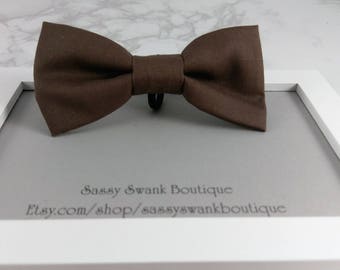 Rose Quartz Dog Bow Tie Collar Dusty Rose Bow Tie Dog Collar