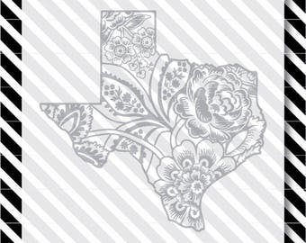 Download Texas Svg Texas silhouette svg texas floral swag svg texas