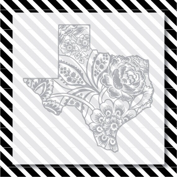 Download Texas Rose svg cut file Floral Texas Cutfile Texas