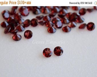 ON SALE Natural Red Garnet 6 MM, 5.5 Mm, 5 Mm Faceted Round / Fine Quality Garnet / January Birthstone / Priced by lot