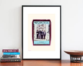 The Beatles | Music Poster | Album Art Print | IIIustration Art Print | Band Poster | Music Lover Gift | Vintage Retro Pop Art
