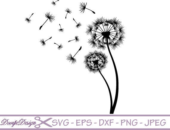 Download SVG files vector Dandelion vector files for cricut floral