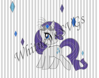 My Little Pony Rarity Birthday SVG DXF Cutting File