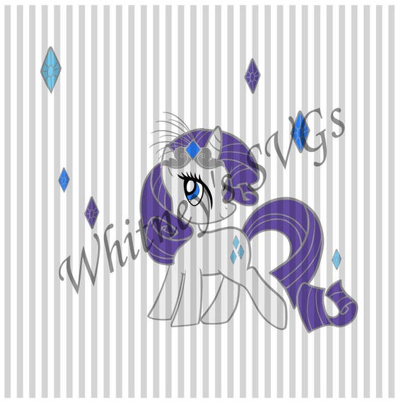 Download My Little Pony Rarity Birthday SVG DXF Cutting File