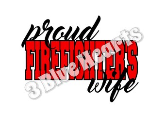 Firefighter wife svg | Etsy