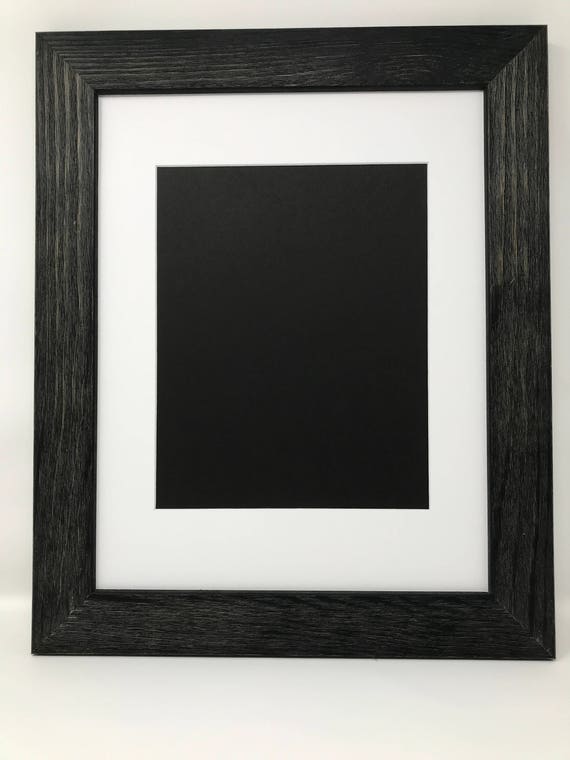 16x20 1.75 Rustic Black Solid Wood Picture Frame with