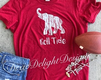 Alabama Distressed Elephant Lightweight T Shirt