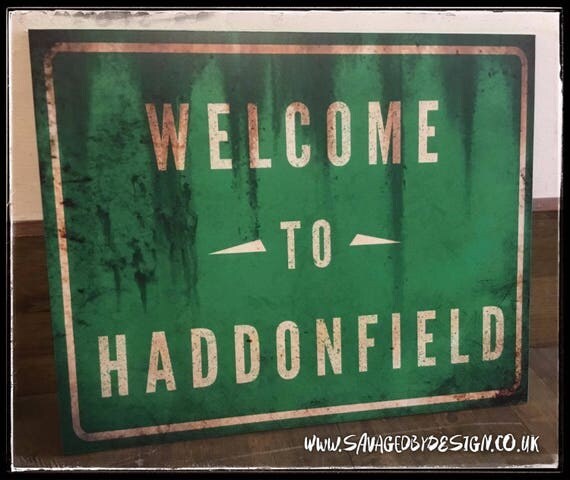 Welcome to Haddonfield Sign Print from Halloween
