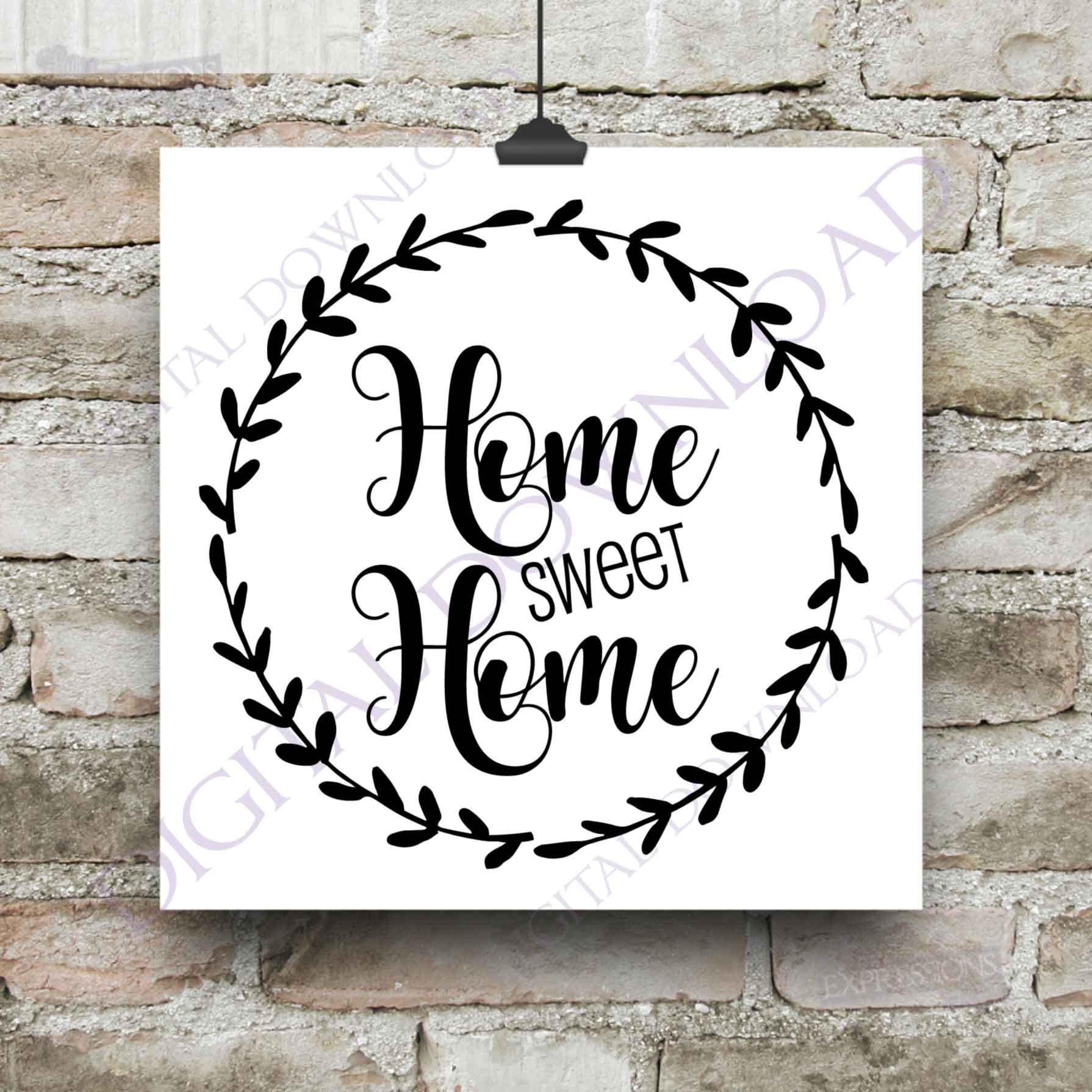 Free Free 103 Silhouette Home Sweet Home Svg SVG PNG EPS DXF File