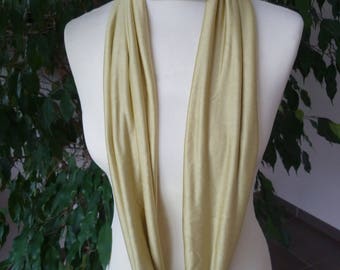 SILK JERSEY SNOOD SCARF