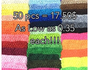 Crochet Headband Baby, Tutu Waistband Choose your Color