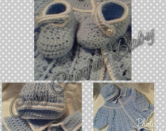 handmade matinee set