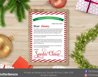 Santa letter | Etsy