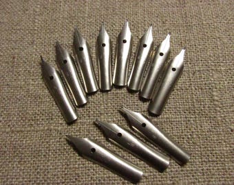Vintage fountain pen nibs set 10pc. AR 5.5 Soviet Russian