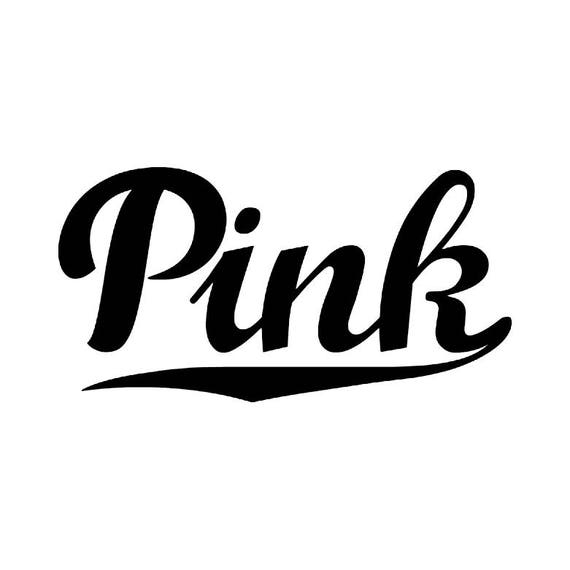 Download Pink Cursive Inspired Iron On Vinyl Decal Transfer