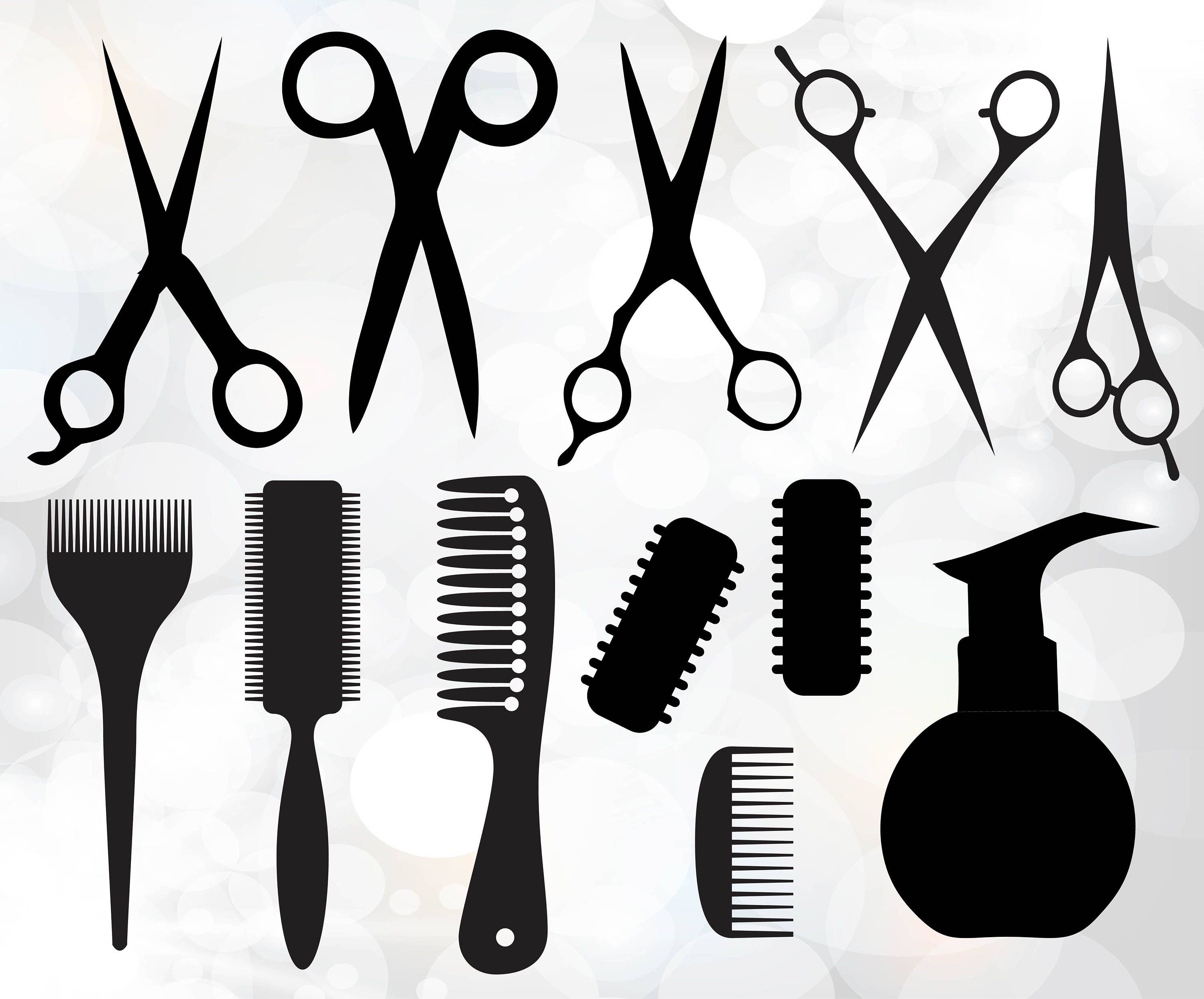 Hairdresser Svg Hairdresser Clipart Barber Salon Digital