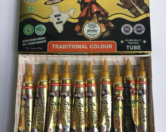 10 Quality Black Henna Paste Tubes Temporary Tattoo Body Art Mehendi Ink!! Free Storage Bag
