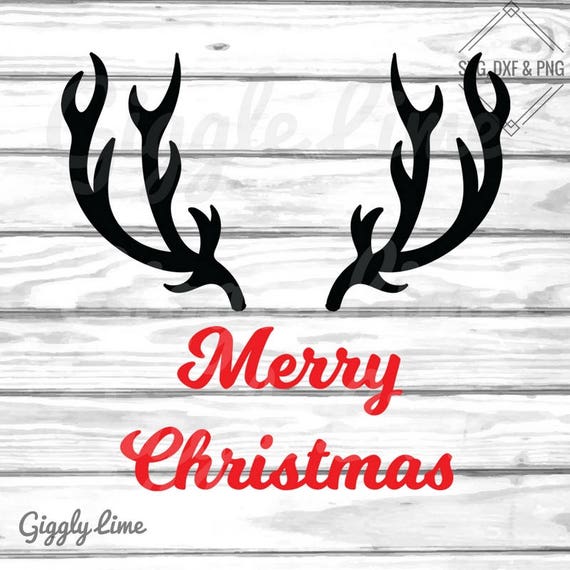 Christmas Reindeer SVG Cutting Files Merry Christmas Clipart