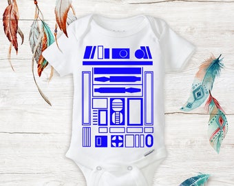 Adorable R2D2 Costume Onesies Funny unisex baby clothes - Newborn - Cute Baby Clothes - Baby Shower Gift - Baby Infant Gift
