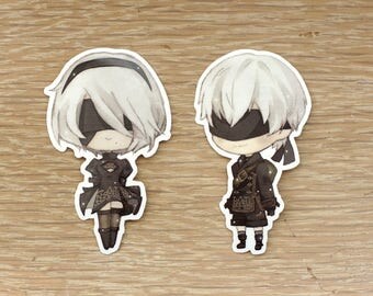 Chibi Nier: Automata Stickers