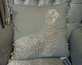 Voyage Decoration Cushion - Game Grouse - Design c170148 50cm x 50cm from the Voyage Decoration Natural History Collection