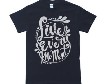 live in the moment shirt brand