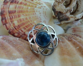 ring sunshine, plated silver, size 59