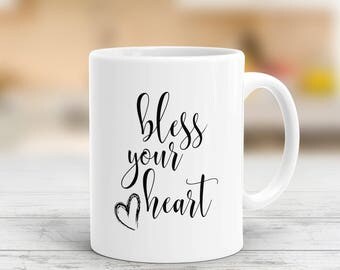 Bless Your Heart Mug, Southern Slang Coffee Mugs, Southern Sayings, Southern Mug, Southern Charm, Southern Ladies, Heart Mug, Gifts For Her