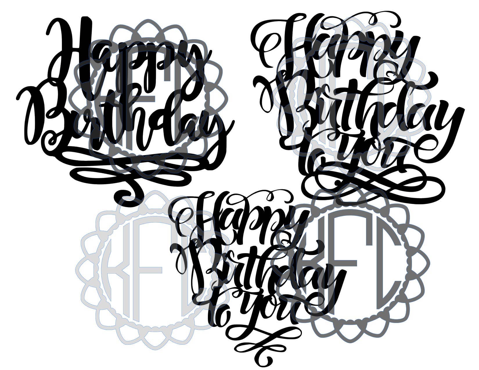 Download Happy Birthday sign best for cake topper PDF SVG EPS png ...