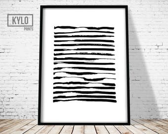 Brush Strokes Print, Abstract Poster, Abstract Art Print, Minimalist Print, Minimalist Poster, Brush Art, Art Brush Print, Paintbrush Print