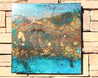 Hammered Copper wall art