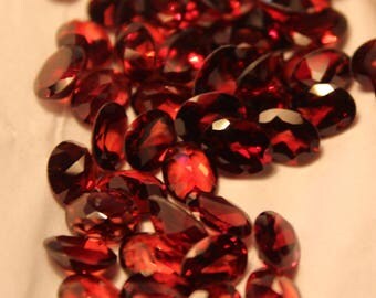 Natural mozambiq Garnet AAA Quality oval cut whole lot of 10 peaces.