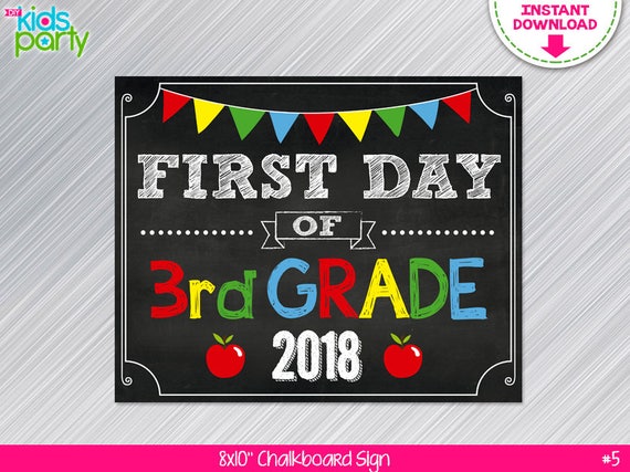 instant-download-first-day-of-3rd-grade-school-sign-print-yourself