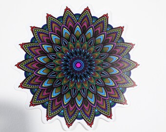 Psychedelic Mandala Sticker