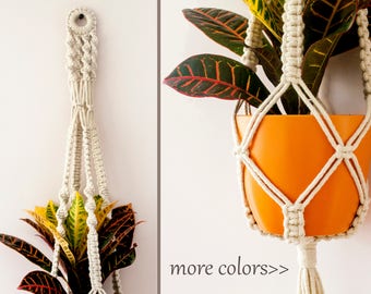 Macrame Plant Hanger, Hanging Planter, Macrame Plant Holder, Pot Hanger, Plant Holder, Cotton Hanging Planter, Macrame Pot Hanger