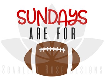 Sundays are for Football, SVG, football pattern cut file for silhouette cameo and cricut