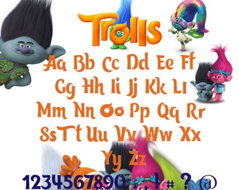 troll letters etsy