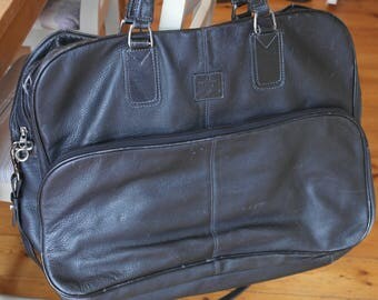 Vintage MATRAS STYLE Leather Holdall with combined Suit Carrier.