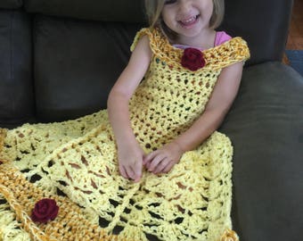 Princess dress blanket - ready to ship