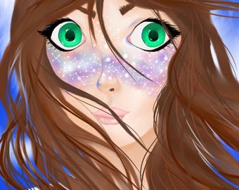 Freckles - Digital Art 20.1 x 27.9cm FREE Postage in Australia!!!