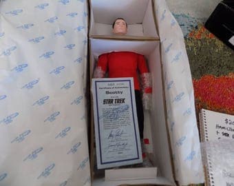 SCOTTY" Star Trek - 14" Tall Porclain Doll - Use this coupon code at checkout for 25% off: NICKZ6151C